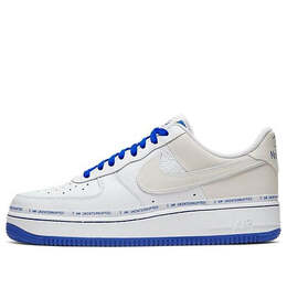 Кроссовки x uninterrupted air force 1 low qs Nike, белый cq0494-100 | white/black-racer blue