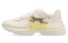 Кроссовки Gucci Rhyton Tiger, светло-бежевый/желтый 687611 drw00 9522