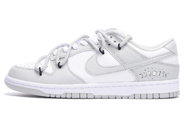 Кроссовки Nike Dunk Skateboarding Shoes Men Low-top White/gray, серый/белый dd1391-103(team32-月球轨迹) | gray/white
