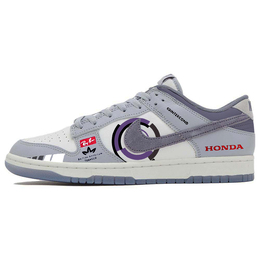 Кроссовки Nike Dunk Skateboarding Shoes Men Low-top Grey/white, серый fj4188-100(team56-红色警戒) | gray