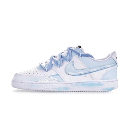 Кроссовки Nike Court Vision 1 Skateboarding Shoes Men Low-top White/Royal Blue, голубой dh2987-101(team359-冰蓝雪域) | light blue
