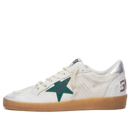 Кожаные кроссовки Ball Star Golden Goose, белый gmf00117-f006162-10630 | white, green & silver