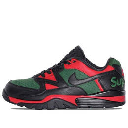 Кроссовки x supreme air cross trainer 3 low Nike, черный cj5291-001 | black/green/red