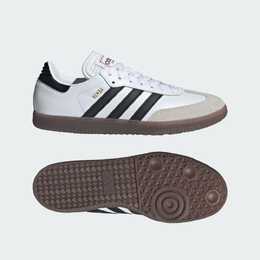 Кроссовки Adidas SAMBA, цвет White/Black/Vivid Red ih6001 | フットウェアホワイト/コアブラック/ビビッドレッド