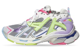 Кроссовки мужские Balenciaga Runner, светло-серый / желтый 677403w3rbp1745