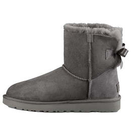 Кроссовки мини bailey bow ii boot зимние ботинки Ugg, серый 1016501-grey | grey