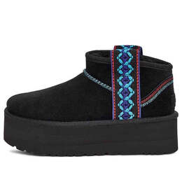 Кроссовки классические ультра мини плетеные plat Ugg, черный 1138491-blk | black