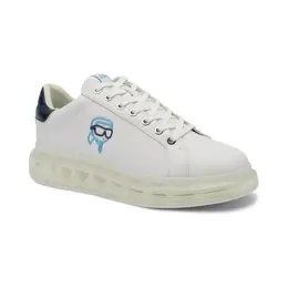 Кожаные кроссовки Kapri Kushion Neonft Lo Lace Karl Lagerfeld, белый kl242m0000086150043 | bianco