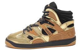Gucci Кроссовки Basket High 'Gold' 724005 aabb8 8047