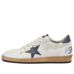 Кроссовки Golden Goose Ball Star Leather Sneaker, цвет White & Dusty Blue 659000 | white & dusty blue