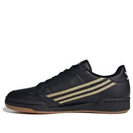 Кроссовки оригинальные континентальные 80 Adidas, черный fx5701 | black/gold