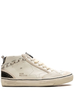 Golden Goose кроссовки Mid Star "Бело-черные", белый gwf00579f00463710283 | белый