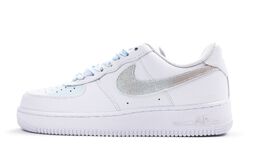 Мужские кроссовки для скейтбординга Nike Air Force 1, White/Blue cw2288-111(team48-变色龙) | white/blue