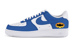Кроссовки Nike Air Force 1 Skateboarding Shoes Men Low-top Blue, синий cw2288-111(team5-男款万圣节蝙蝠) | royal blue