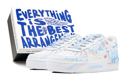 Мужские кроссовки для скейтбординга Nike Air Force 1, White cw2288-111(team88-开心涂鸦s-box) | white