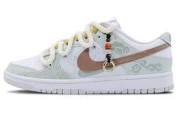 Кроссовки Nike Dunk Skateboard Shoes Men Low-Top Green White/Brown dv0831-101(team68-男款沧海祥云)