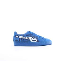Синие мужские замшевые кроссовки Suede classic x pepsi на шнуровке 366332 01 Puma, синий 3840613 | blau