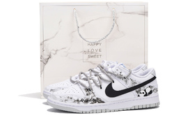 Кроссовки Nike Dunk Skateboard Shoes Men Low-Top White dv0831-101(team59-男款水墨三sbox)