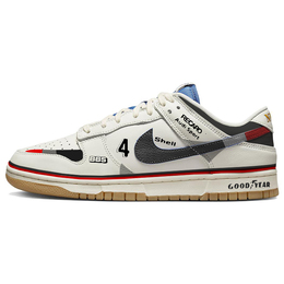 Кроссовки Nike Dunk Skateboarding Shoes Men Low-top White, Black, Blue, белый/черный dx3198-133(team56-赛车游戏) | optic white/black/cobalt