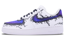 Кроссовки Nike Air Force 1 Skateboard Shoes Men Low-Top White Purple cw2288-111(team-four荆棘黑洞白qd)