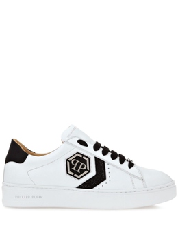 Philipp Plein кроссовки с нашивкой-логотипом, белый aadsusc0678ple075n | белый