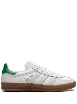 Кроссовки Gazelle Indoor Kith- White / Green Adidas, белый ih2515 | белый