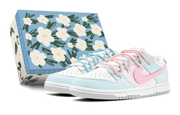 Мужские кроссовки для скейтбординга Nike Dunk, Light Blue dv0831-101(teams-粉蓝鸳鸯涂鸦男s-box) | light blue