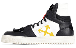Кроссовки мужские Off-White Off-Court, черный / белый / желтый omia065s198000161001