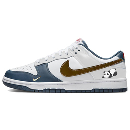 Nike Dunk Противоскользящие Износостойкие Низкие Кроссовки для Скейтбординга Мужские Белый Темно-Синий dd1391-400(team366-趴趴熊猫) | white navy blue