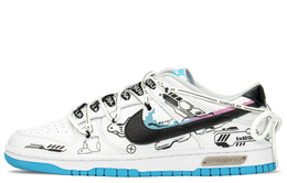 Кроссовки Nike Dunk Skateboard Shoes Men Low-Top Black White dv0831-001(teama-dk赛博机械2)