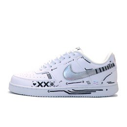 Кроссовки Nike Court Vision 1 Skateboard Shoes Men Low-Top Black/White dh2987-101（team390-银雪飘逸） | black/white