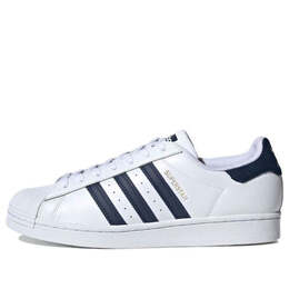 Кроссовки оригинальные суперзвезды обувь Adidas, белый fz3560 | white/blue/gold