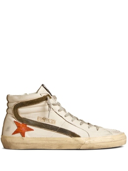 Высокие кеды Slide Golden Goose, бежевый gmf00115f006036 | бежевый