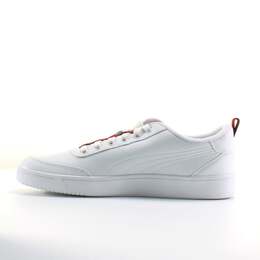 Кожаные мужские кроссовки Court Breaker Flag e на шнуровке 366817 01 Puma, белый 3844824 | weiß
