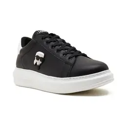 Кожаные кроссовки kapri karl nft lo кружевные Karl Lagerfeld, черный kl241m0000680000040 | nero