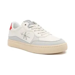 Кожаные кроссовки classic cupsole low lth ml fad Calvin Klein, бежевый cj242m0000543440040 | beige