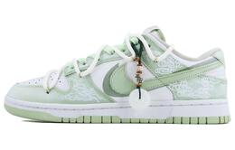 Кроссовки Nike Dunk Skateboarding Shoes Men Low-top Green, белый dv0831-105（team168-夕雾） | white