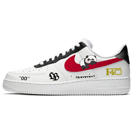 Кроссовки Nike Air Force 1 Skateboarding Shoes Men Low-top White/red, белый cw2288-111(team366-趴趴小熊猫) | white