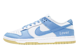 Кроссовки Nike Dunk Skateboard Shoes Men Low-Top White Blue dv0833-100(team48-夏日情人) | white/blue