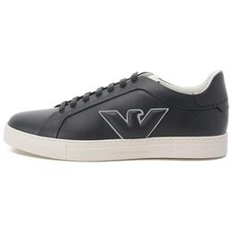 Кроссовки Emporio Armani Skateboarding Shoes Men Low-top Blue, темно-синий x4x598xn633k568 | dark navy