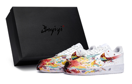 Кроссовки Nike Air Force 1 Skateboard мужские низкие бело-красно-голубые, черно-серо-белые cw2288-111(team80-男款解压现场s-box) | black gray white