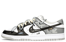 Кроссовки Nike Dunk Skateboard Shoes Men Low-Top Black White Gray dd1391-103(teama-黑灰笑脸s-box) | black/white/gray
