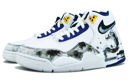 Кроссовки Nike Flight Legacy Vintage Basketball Shoes Men Mid-top Black/white, черный/белый bq4212-102(team79-男款潜龙腾渊) | black/white