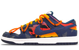 Кроссовки Nike Dunk Skateboarding Shoes Men Low-top Orange, белый dd1391-400(team188-西海岸s-box) | white