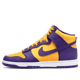 Кроссовки данк высокие Nike, фиолетовый dd1399-500 | purple/yellow