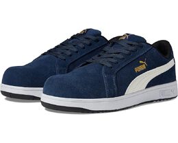 Кроссовки Puma Safety Iconic Suede Low ASTM EH, цвет Navy/White 9806435 | navy/white