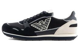 Emporio Armani Низкие повседневные кроссовки, темно-синие, мужские x4x537xn730t409 | marine blue