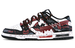 Кроссовки Nike Dunk Skateboard Shoes Men Low-Top Black And White/Brown dd1391-100(team127-万圣节男款)