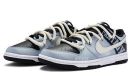 Кроссовки Nike Dunk Skateboard Shoes Men Low-Top Gray Blue dd1391-100(team80-男款幻想家黑灰蓝)