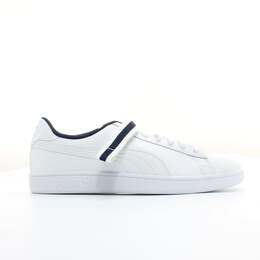 Мужские кожаные кроссовки на шнуровке Smash v2 e 366912 02 Puma, белый 3845003 | weiß